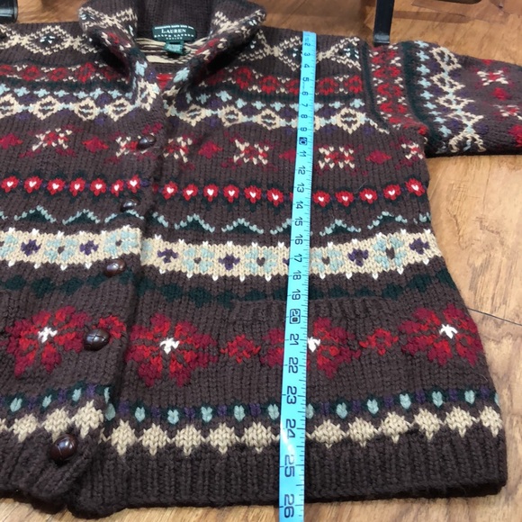 Vintage Ralph Lauren Hand Knit Cardigan - Picture 11 of 15